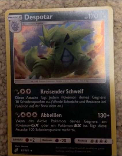 2019 Pokémon Team Up #85 Despotar — front