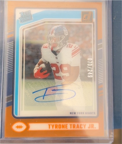 2024 Donruss Clearly #100 Tyrone Tracy Jr. — front