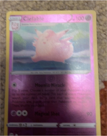 2022 Pokémon Brilliant Stars #054 Clefable — front