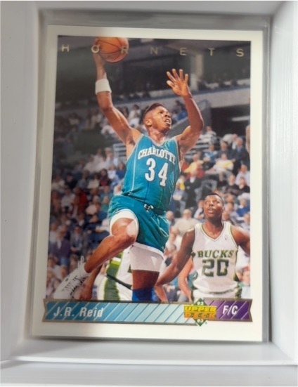 1992-93 Upper Deck #308 J.R. Reid Charlotte Hornets — front