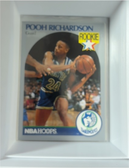1990-91 Hoops #190 Pooh Richardson Rookie Card — front