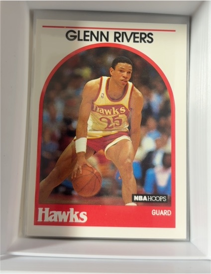 1989 NBA Hoops #252 Glenn Rivers — front
