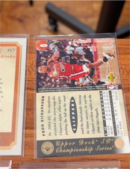 1994-95 Upper Deck SP Championship Series #74 Pooh Richardson — front