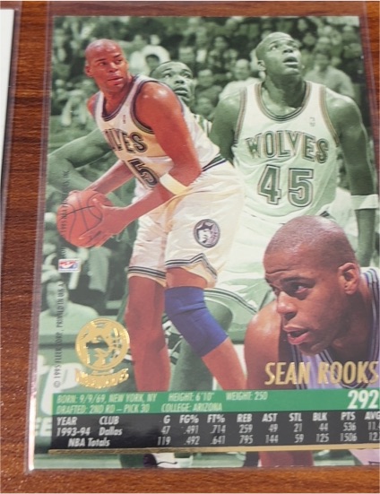 1994-95 Fleer Ultra #292 Sean Rooks — front