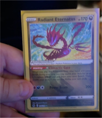 2022 Pokémon Crown Zenith #105 Radiant Eternatus — front