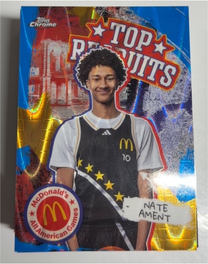 2025 Topps Chrome McDonald's All American Top Recruits #TP-3 Nate Ament — front