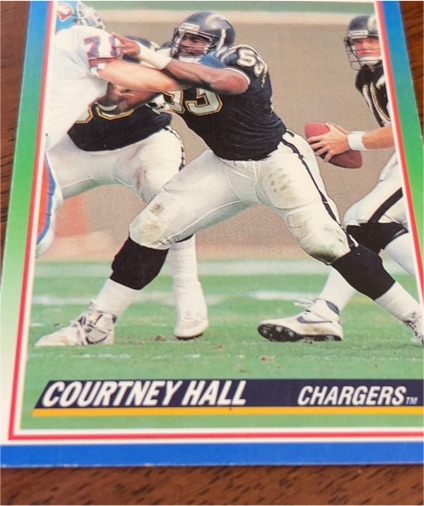 1990 Score #366 Courtney Hall — front