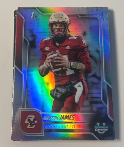 2025 Bowman Chrome University #75 Grayson James — front