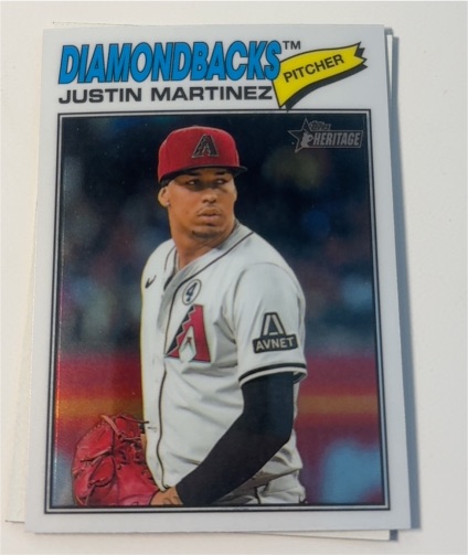 2026 Topps Heritage #263 Justin Martinez — front