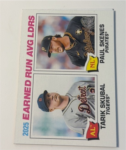 2026 Topps Heritage #7 Paul Skenes / Tarik Skubal — front