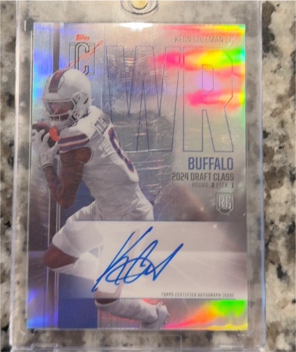 2024 Topps Signature Class #73 Keon Coleman — front
