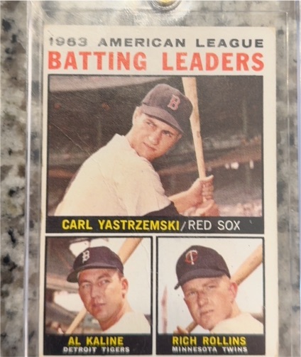 1964 Topps #8 AL Batting Leaders Carl Yastrzemski / Al Kaline / Rich Rollins — front