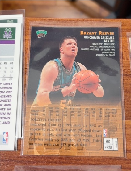 1995-96 Upper Deck #269 Bryant Reeves — front