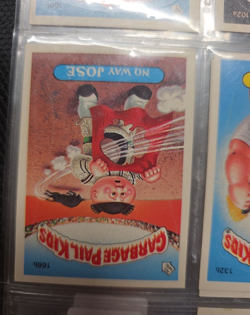 1986 Topps Garbage Pail Kids #1666 No Way Jose — front