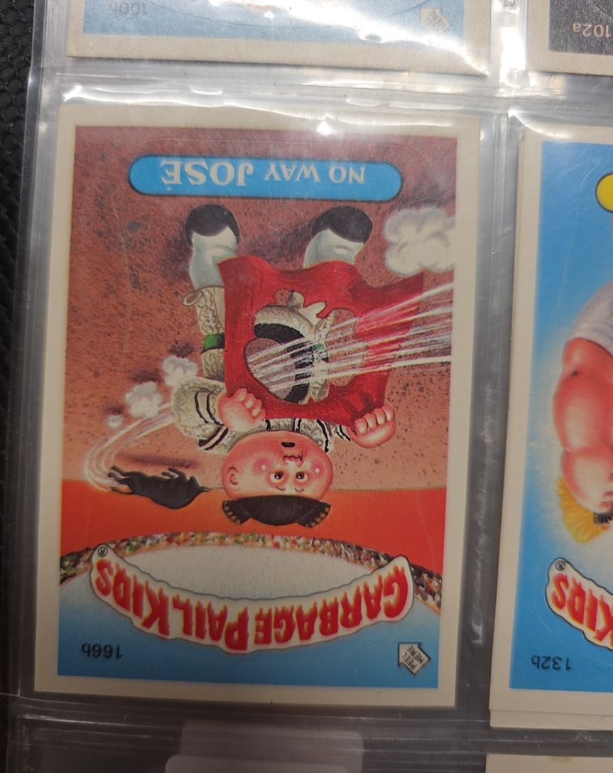 1986 Topps Garbage Pail Kids #1666 No Way Jose — front