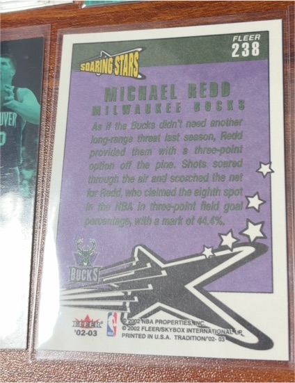 2002-03 Fleer Soaring Stars #238 Michael Redd — front