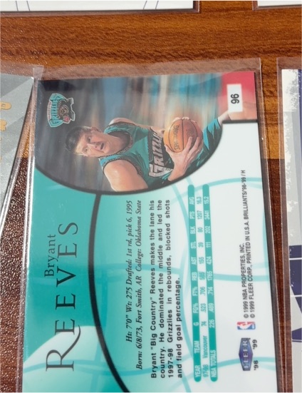 1995 Fleer #96 Bryant Reeves — front