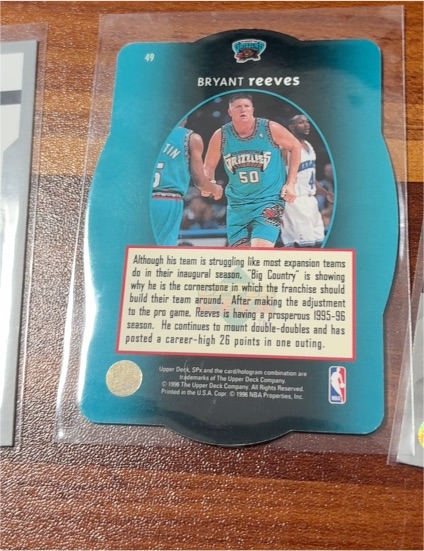 1996-97 Upper Deck SPx #49 Bryant Reeves — front
