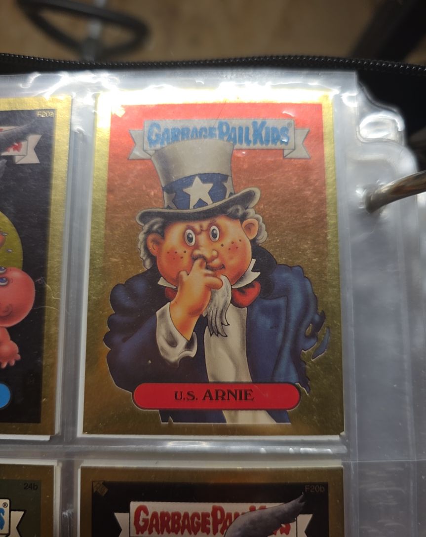 2004 Topps Garbage Pail Kids All-New Series 2 Gold Foil #F12b U.S. Arnie — front