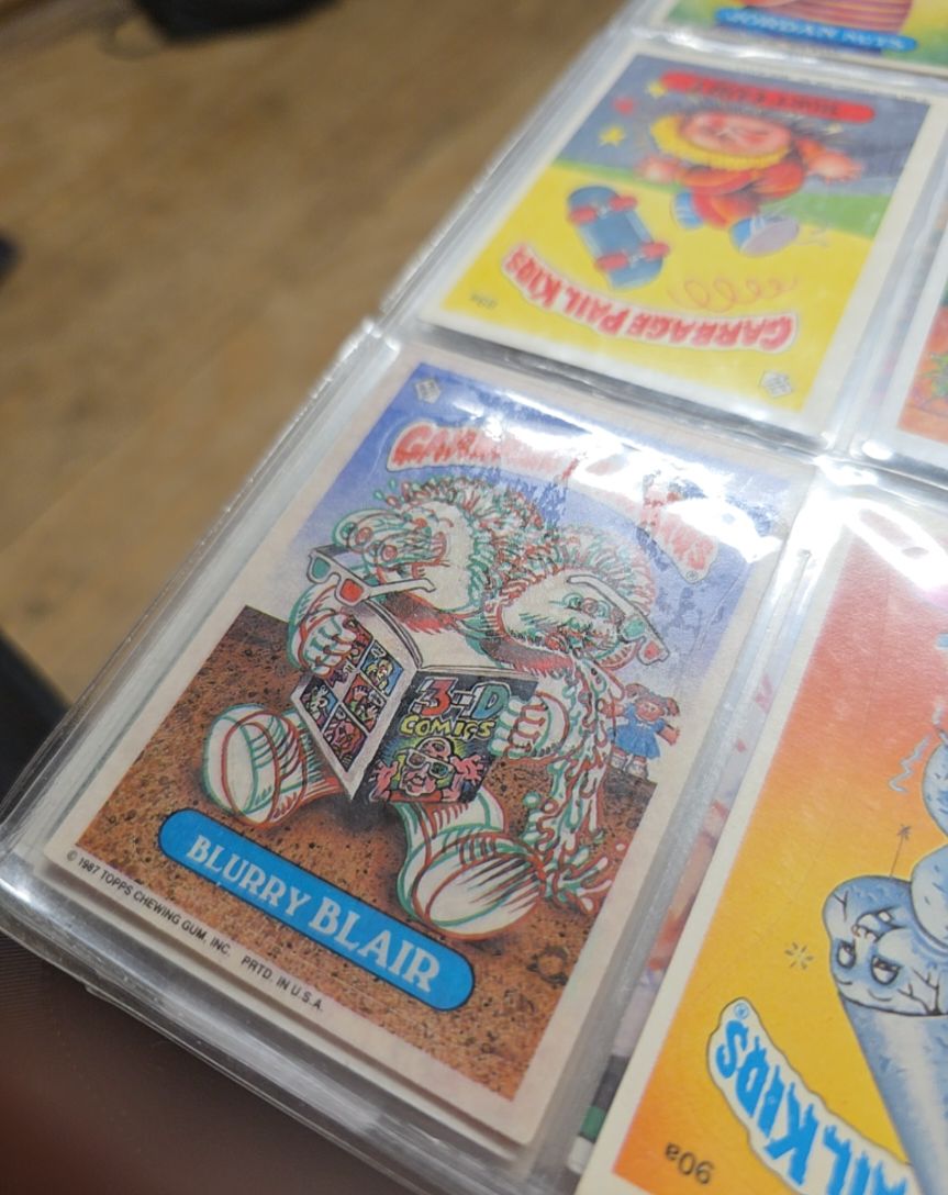 1987 Topps Garbage Pail Kids #357a Blurry Blair — front