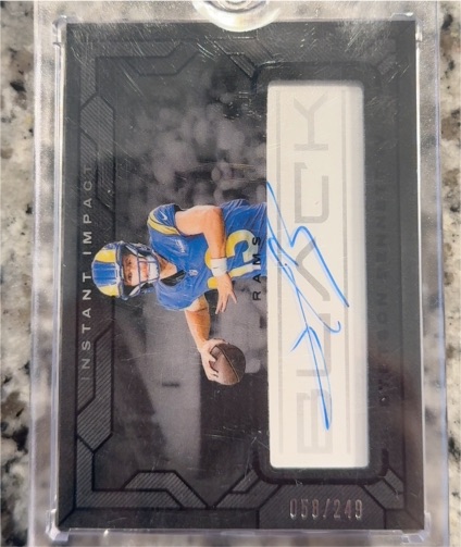 2024 Panini Black Instant Impact Ink #III-SBT Stetson Bennett IV — front
