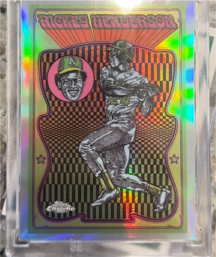 2025 Topps Chrome #UV-12 Rickey Henderson Ultraviolet All-Stars — front
