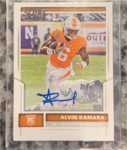 2017 Panini Score #375 Alvin Kamara — front