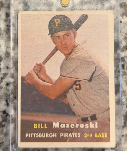 1957 Topps #24 Bill Mazeroski — front