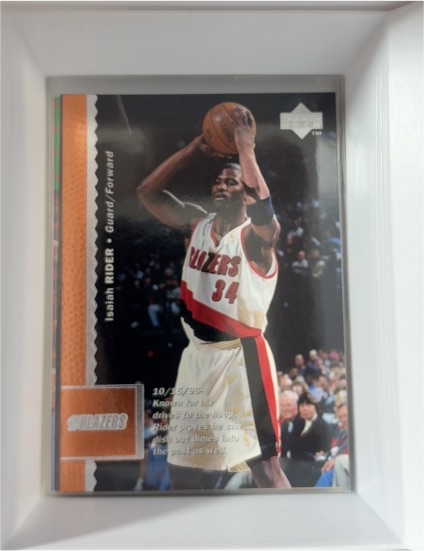 1996-97 Upper Deck #285 Isaiah Rider Portland Trail Blazers — front