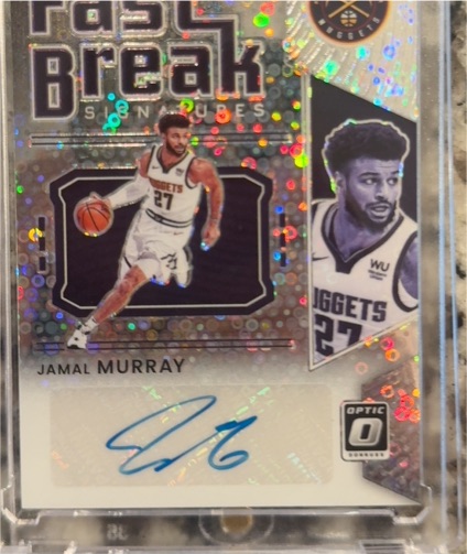 2022-23 Panini Donruss Optic #42 Jamal Murray Fast Break Signatures — front