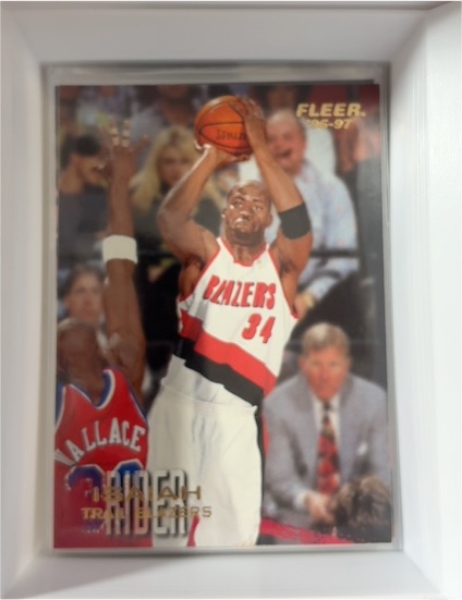 1996-97 Fleer #243 Isaiah Rider Portland Trail Blazers — front
