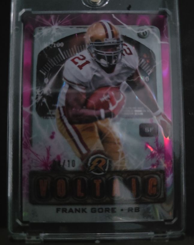 2024 Topps Resurgence #V-23 Frank Gore Voltaic Pink Power Surge — front
