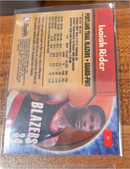 1997-98 SkyBox Z-Force #108 Isaiah Rider — front