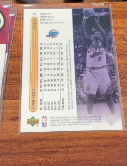 1996 Upper Deck #171 Bryon Russell — front