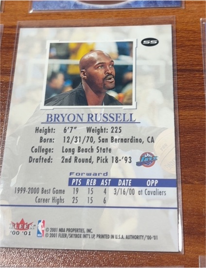 1999-00 Fleer Focus #36 Bryon Russell — front