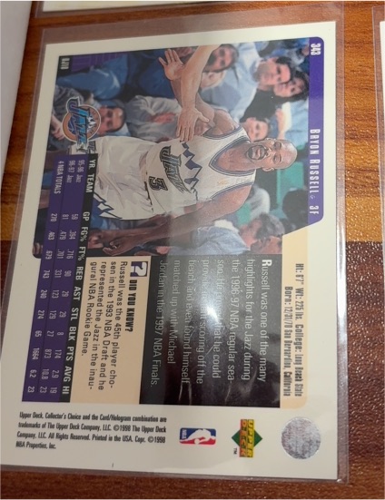 1997 Upper Deck #36 Brian Russell — front