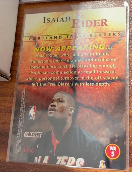 1996-97 Stadium Club Welcome Addition #WA5 Isaiah Rider — front