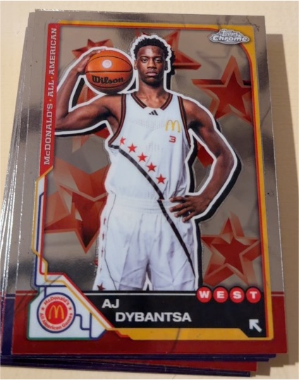 2025 Topps Chrome McDonald's All American #7 AJ Dybantsa — front