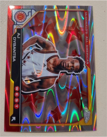 2025 Topps Chrome McDonald's All American #45 AJ Dybantsa West — front