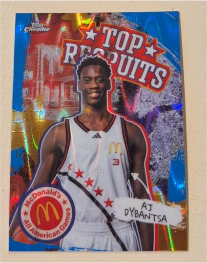 2025 Topps Chrome McDonald's All American #TP-7 AJ Dybantsa — front