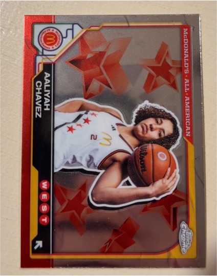 2025 Topps Chrome McDonald's All American #66 Aaliyah Chavez West — front