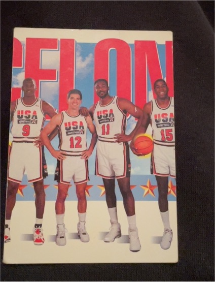 1991-92 Skybox #545 Michael Jordan / John Stockton / Karl Malone / Magic Johnson — front