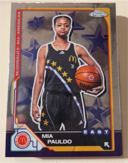 2025 Topps Chrome McDonald's All American #25 Mia Pauldo — front