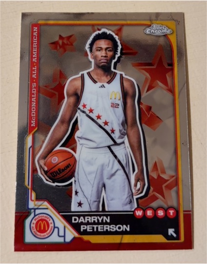 2025 Topps Chrome McDonald's All American #12 Darryn Peterson, West — front