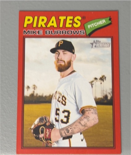 2026 Topps Heritage #96 Mike Burrows — front
