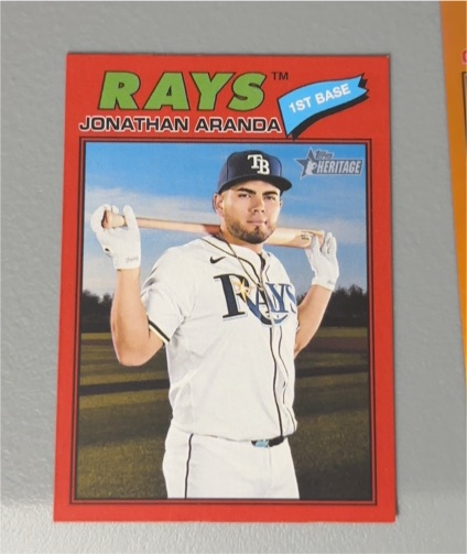 2026 Topps Heritage #20 Jonathan Aranda — front