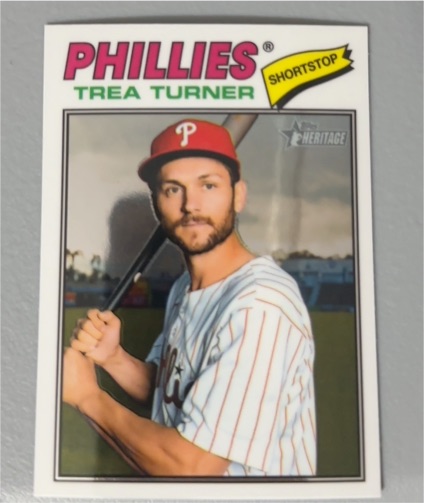 2026 Topps Heritage #183 Trea Turner — front