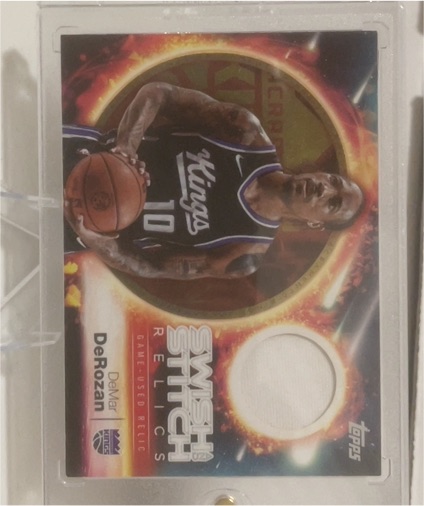 2025-26 Topps #SST-DD DeMar DeRozan Swish and Stitch Relics — front