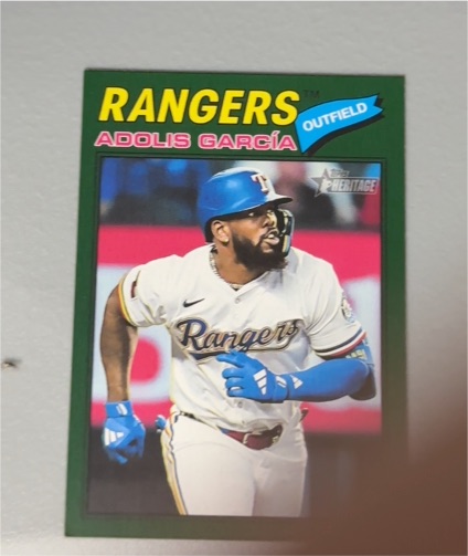 2026 Topps Heritage #384 Adolis Garcia — front