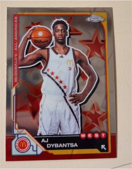 2025 Topps Chrome McDonald's All American #7 AJ Dybantsa — front